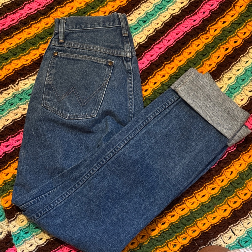 Vintage Wrangler Women's High Rise Blue Jeans
